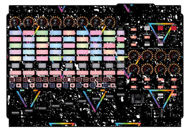 Akai Pro APC 40 MK2 Skin Minimal Rainbow
